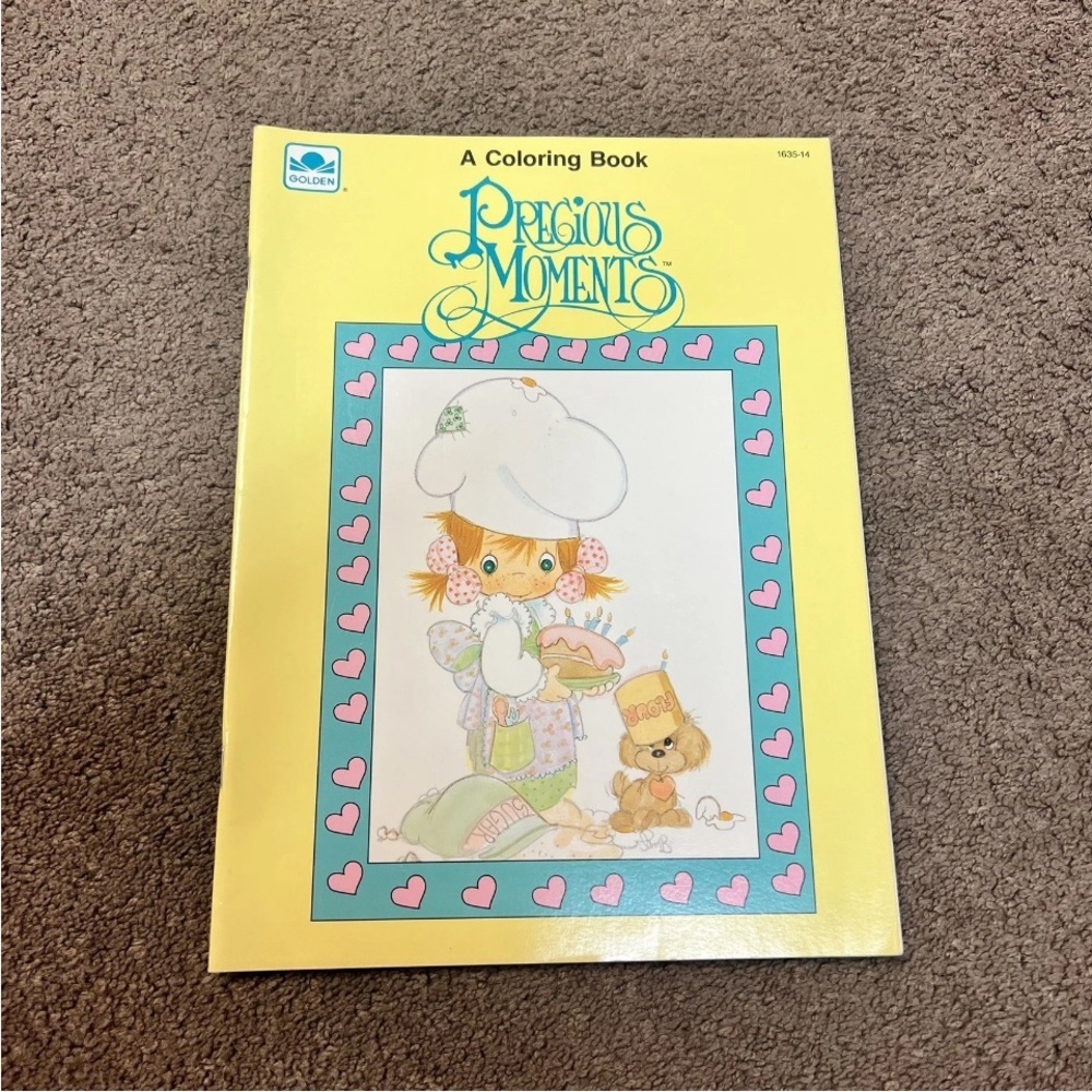 Precious Moments Coloring Book #1635-14 Vintage 1990 Golden Book UNUSED